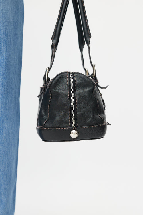 Dolce & Gabbana Black & Silver Miss Perfect Buckle Bag