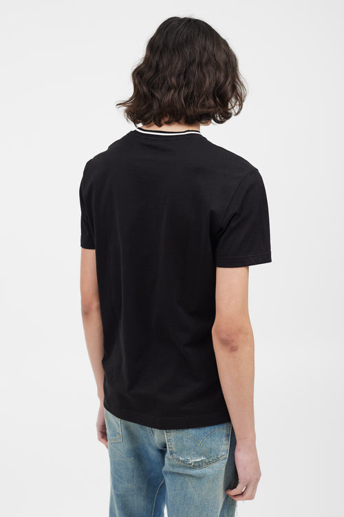 Dolce & Gabbana Black & White Logo Print T-Shirt