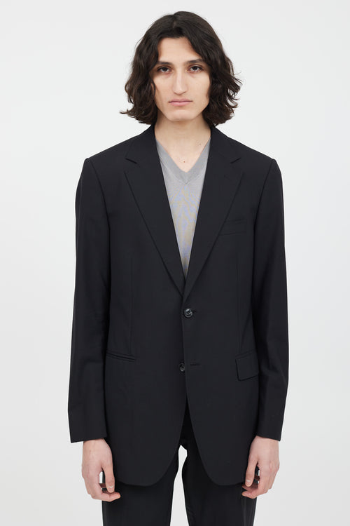 Dolce & Gabbana Black Wool Two Piece Suit