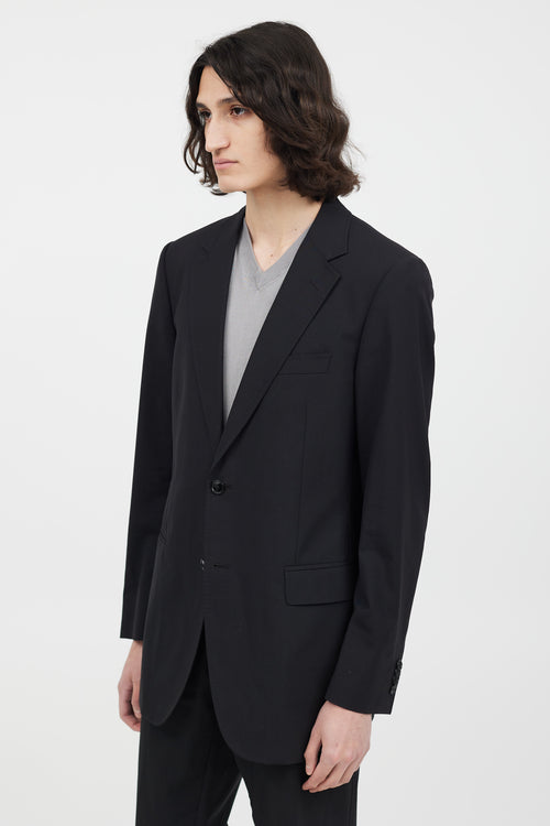 Dolce & Gabbana Black Wool Two Piece Suit