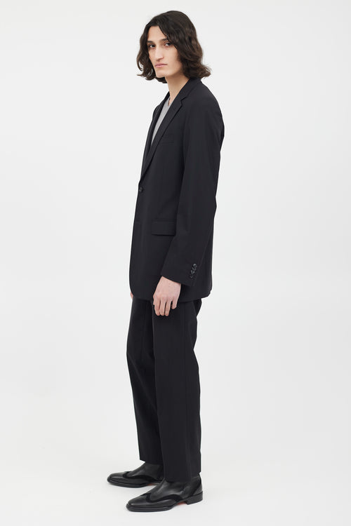 Dolce & Gabbana Black Wool Two Piece Suit