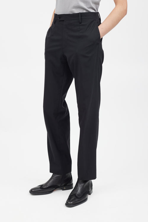 Dolce & Gabbana Black Wool Two Piece Suit