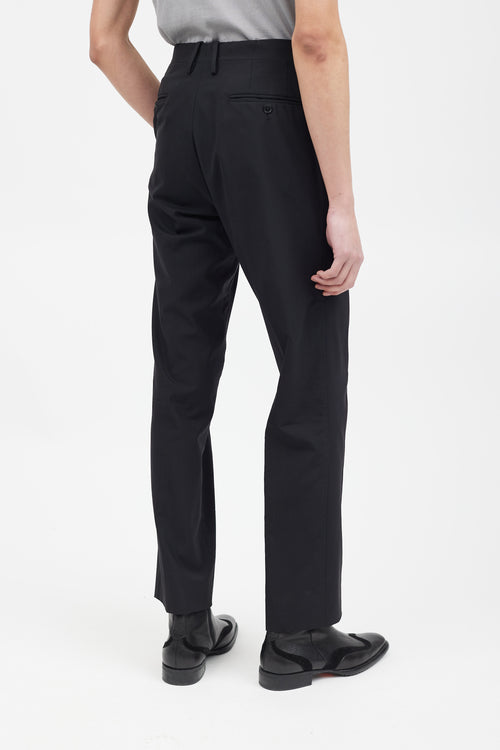 Dolce & Gabbana Black Wool Two Piece Suit