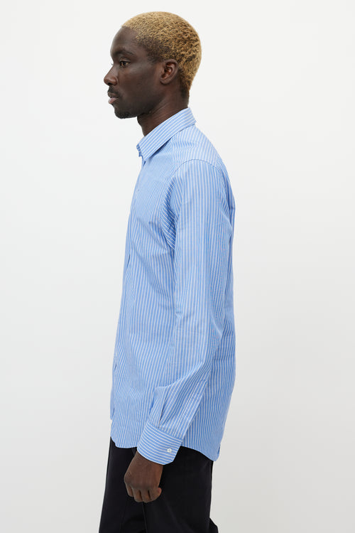 Dolce & Gabbana Blue & White Stripe Shirt