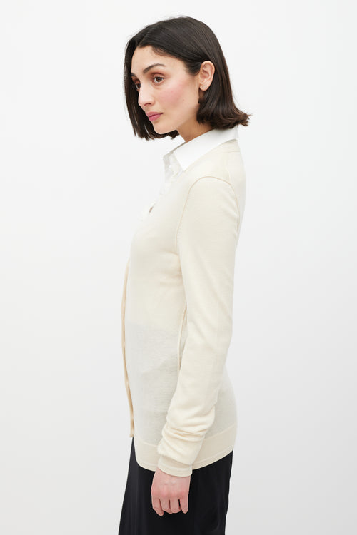 Dolce & Gabbana Cream Knit Cardigan