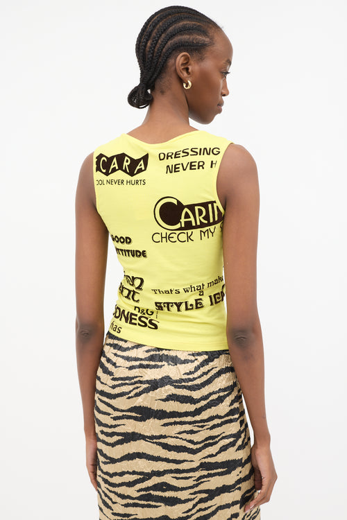 Dolce & Gabbana D&G Crochet Flower Tank Top
