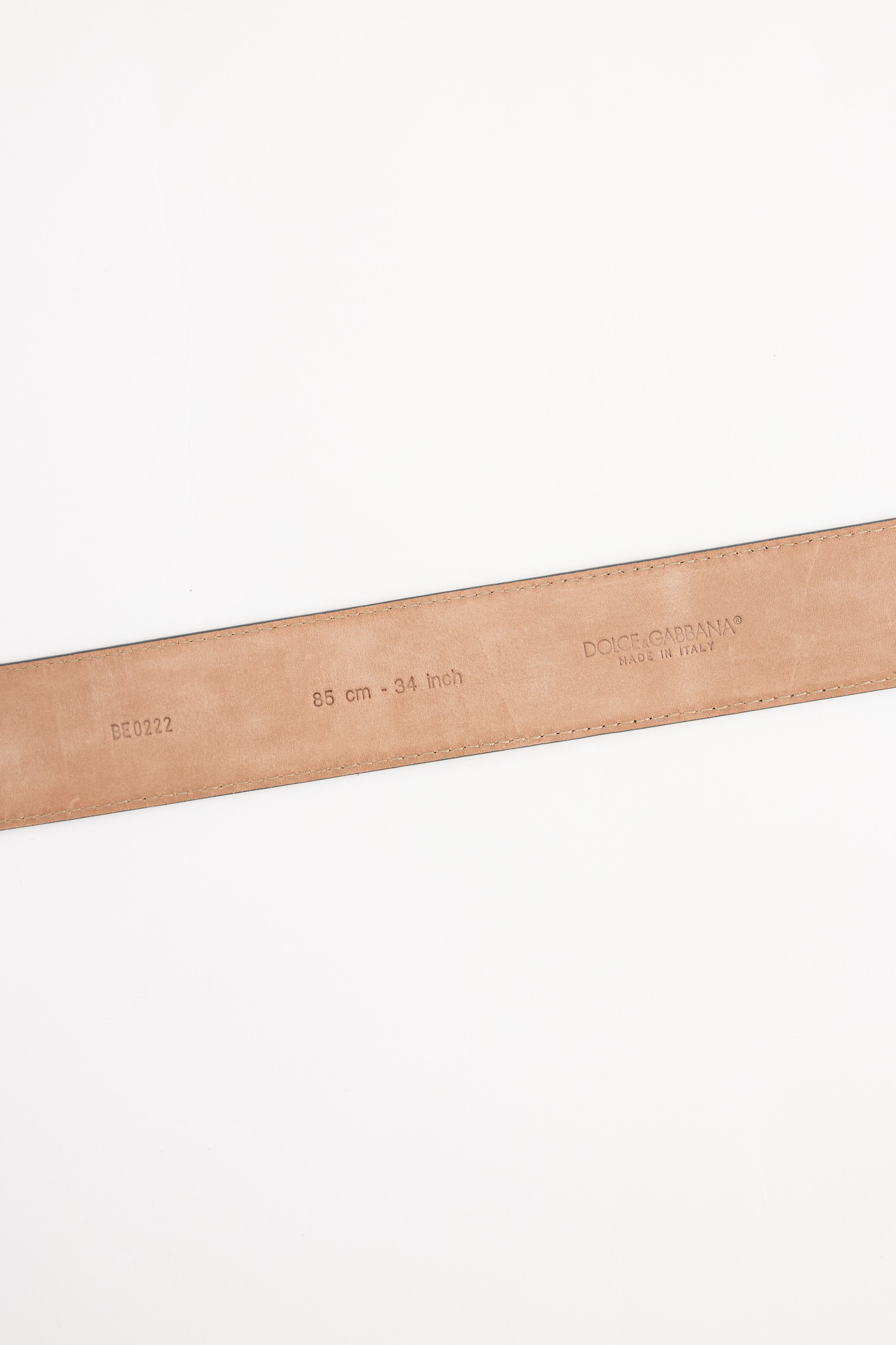 Dolce & Gabbana Leather Brushed Belt
