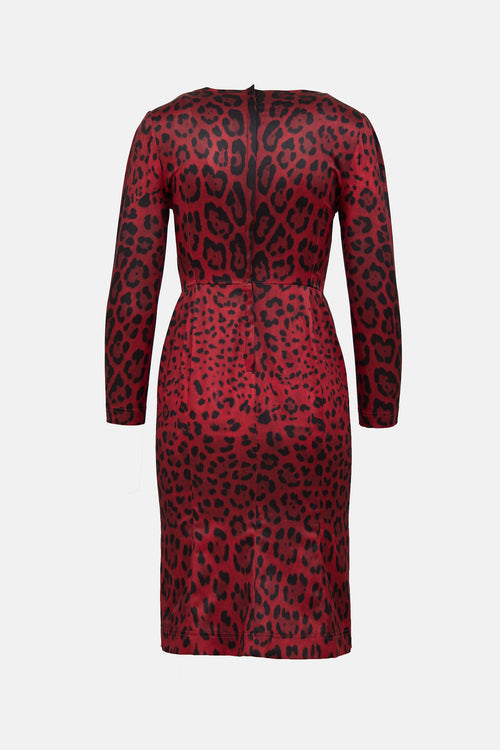 Dolce & Gabbana Printed Bustier Dress