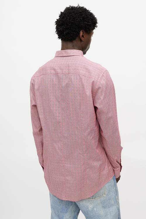 Dolce & Gabbana Red & White Check Shirt