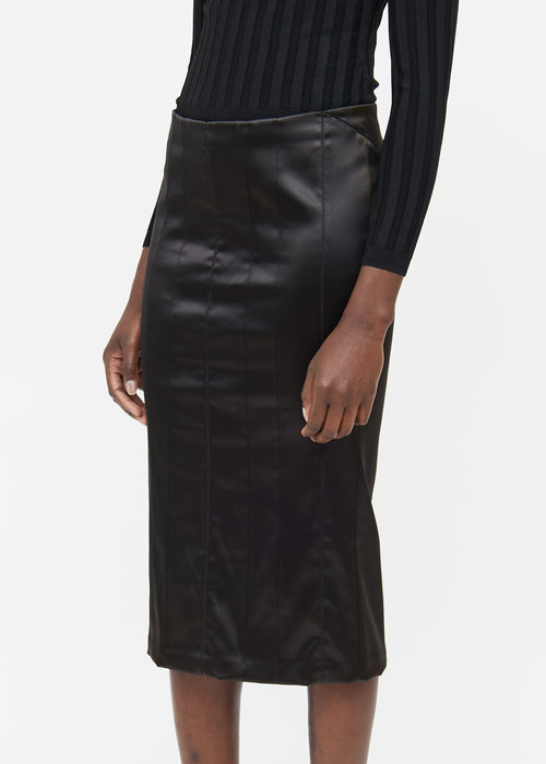 Dolce & Gabbana Silk Panel Clasp Midi Skirt