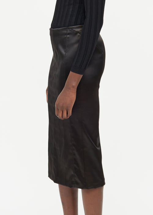 Dolce & Gabbana Silk Panel Clasp Midi Skirt