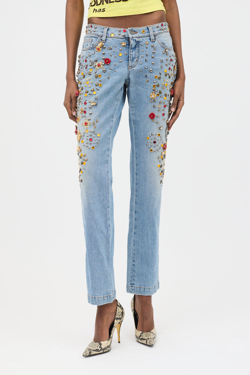 Dolce & Gabbana Spring 2015 Embellished Jeans