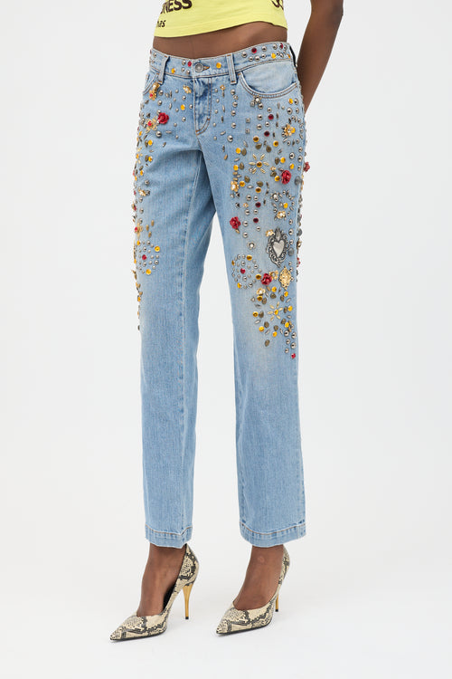 Dolce & Gabbana Spring 2015 Embellished Jeans