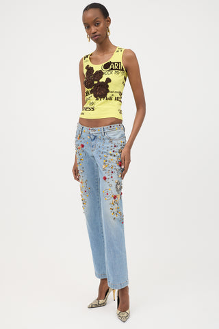 Dolce & Gabbana Spring 2015 Embellished Jeans