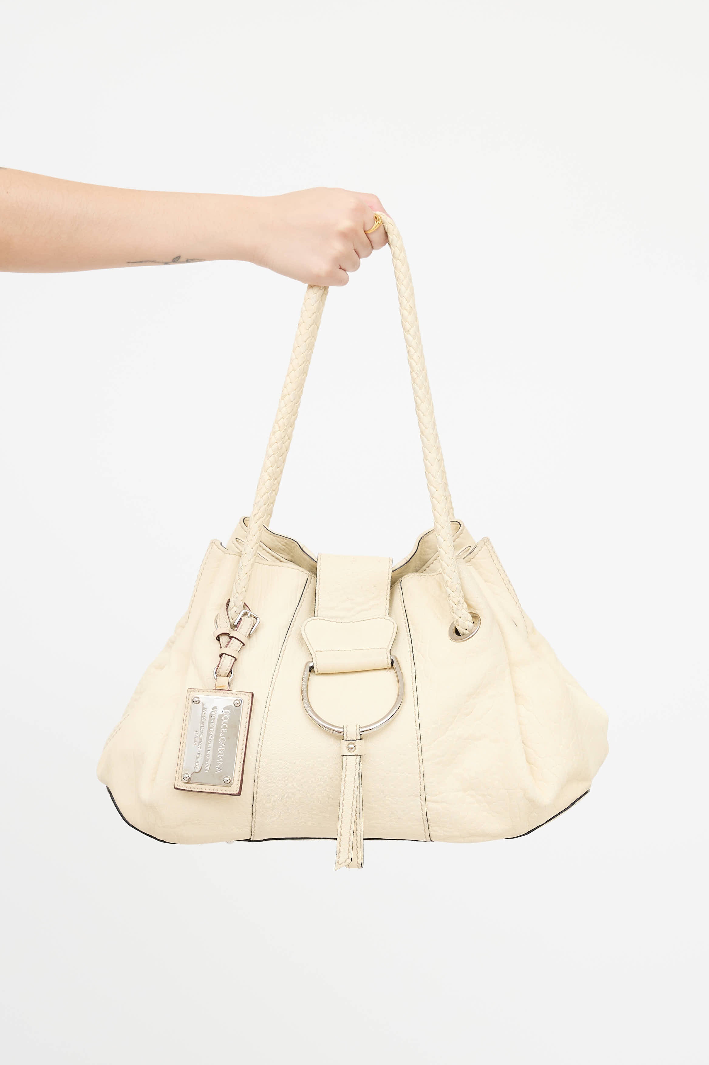Dolce & GabbanaLeather D-Ring Bag
