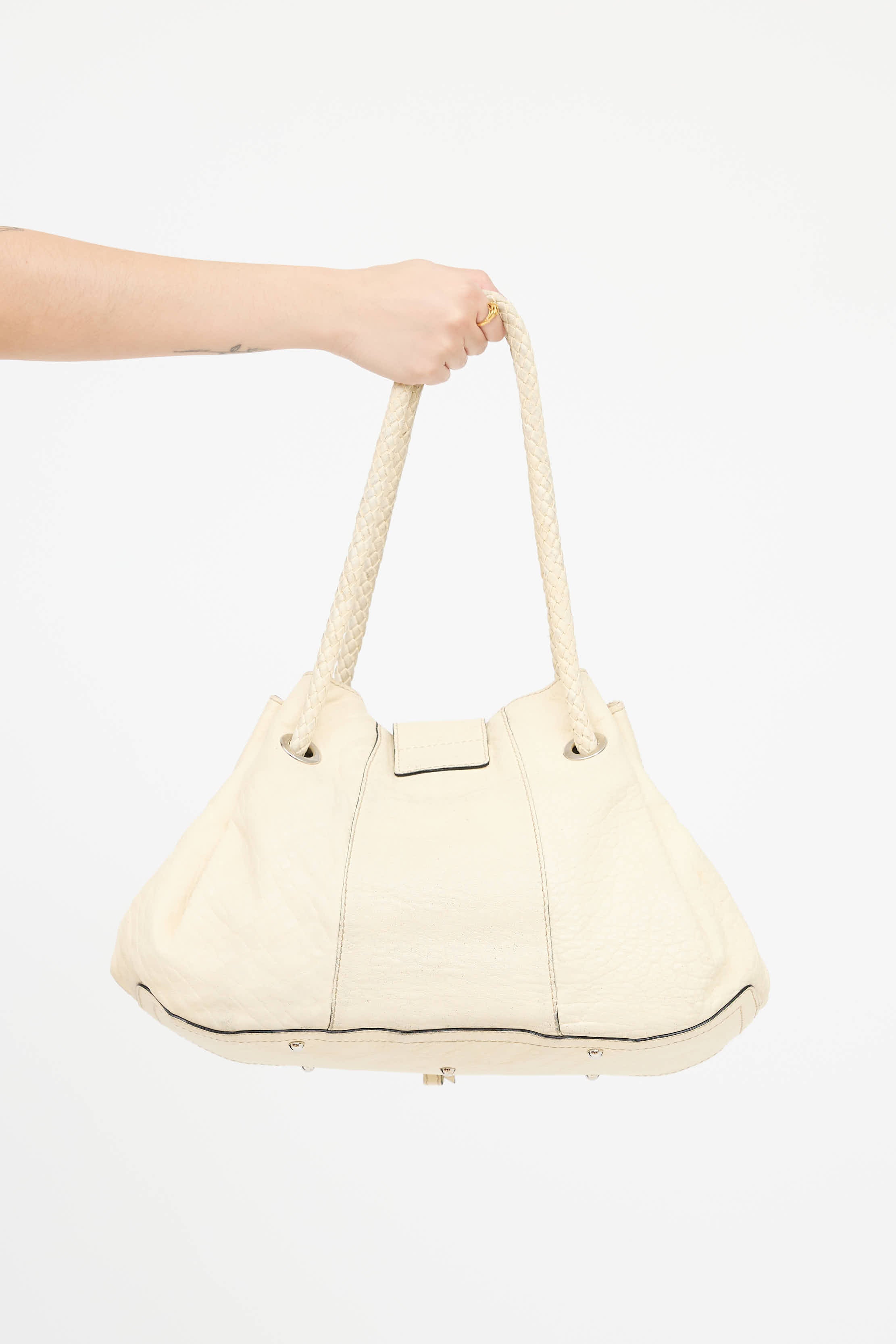 Dolce & GabbanaLeather D-Ring Bag
