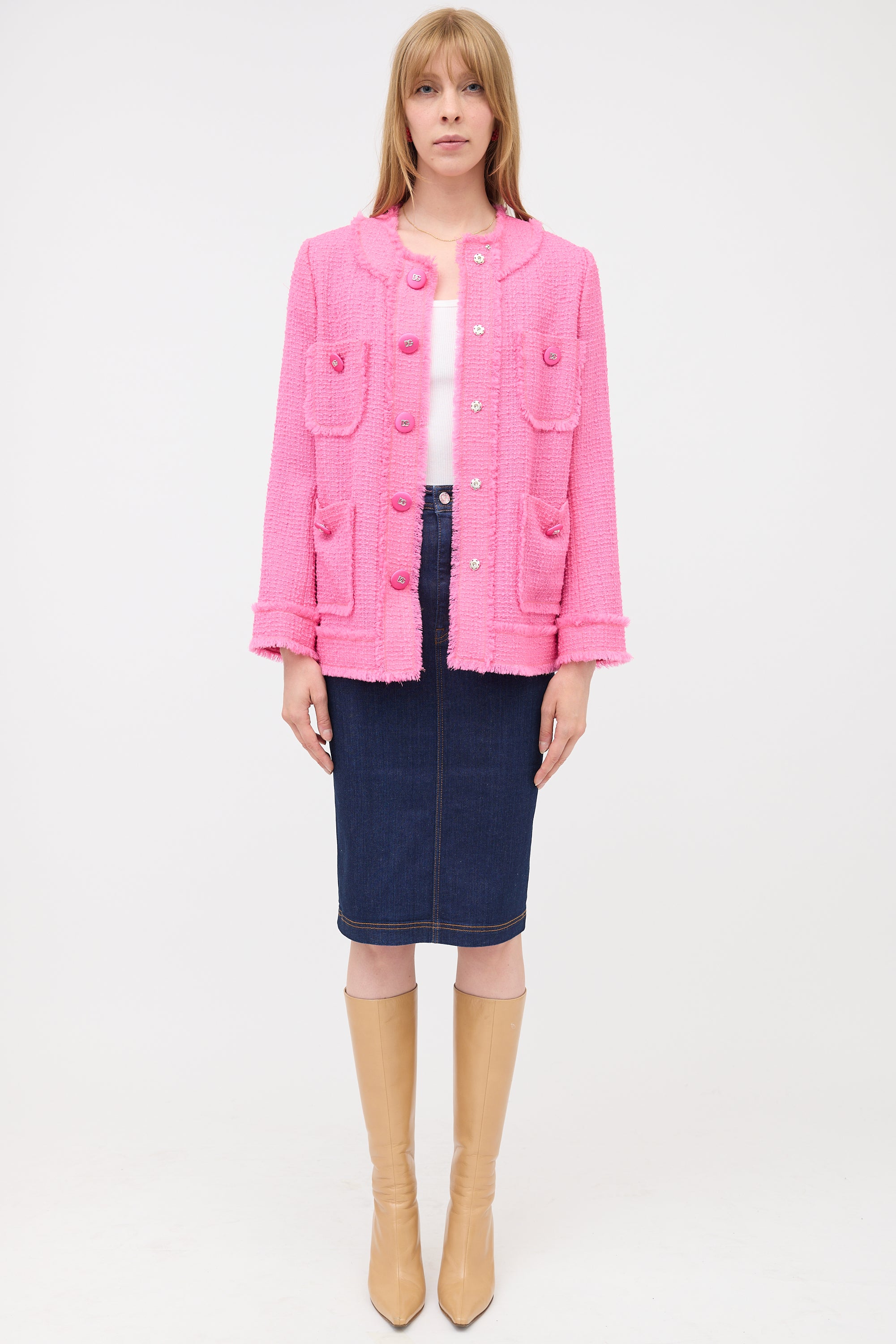 Dolce & Gabbana Wool Tweed Jacket