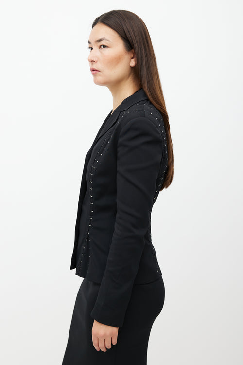 Dolce & Gabbana Black & Silver Two-Piece Suit