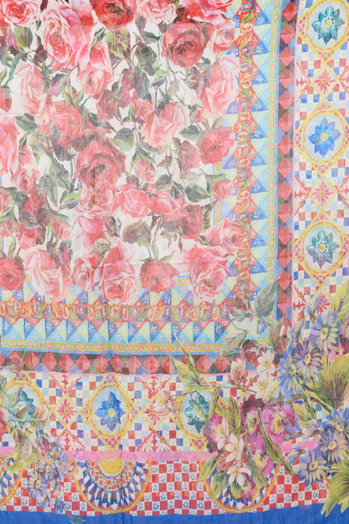 Dolce & Gabbana Georgette Printed Scarf