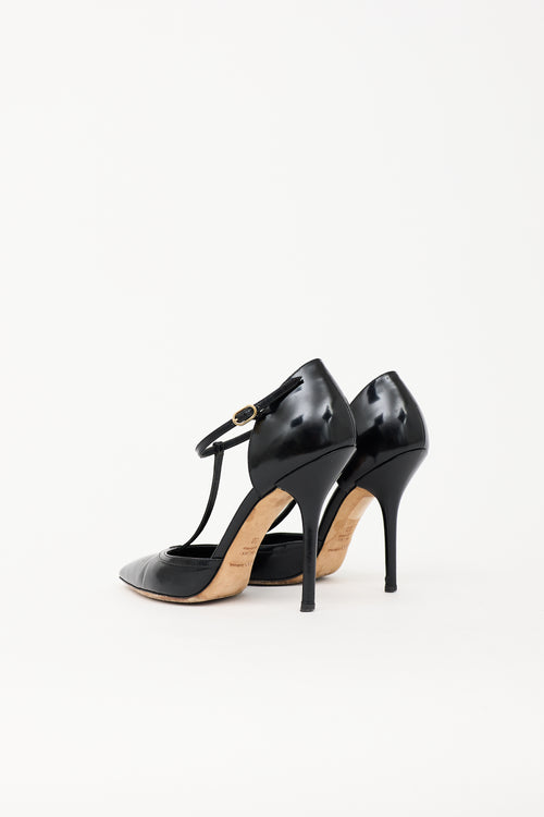 Dolce & Gabbana Leather Pointed Heel