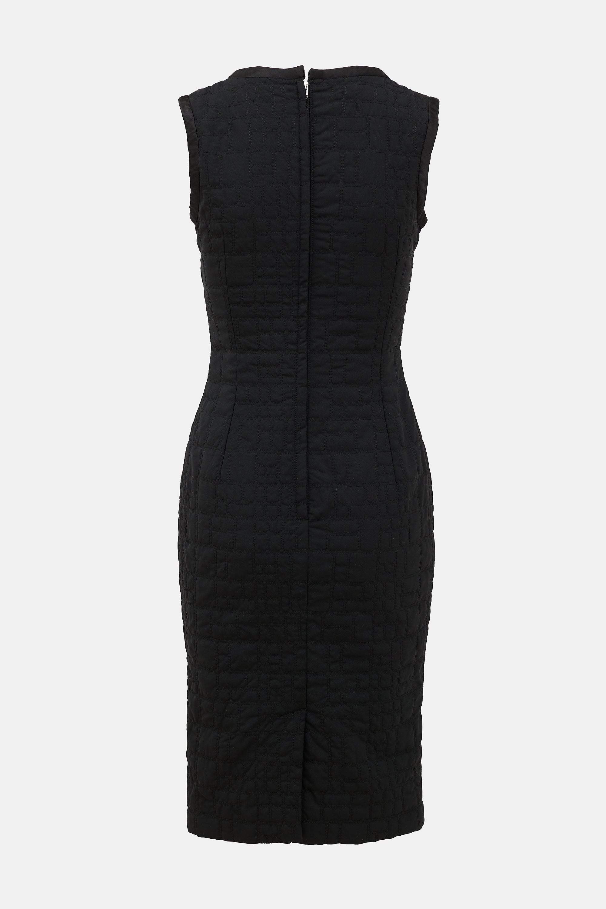 Dolce & Gabbana Silk Quilted Midi Dress