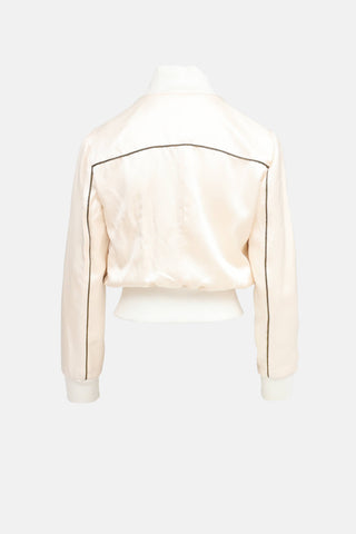 Dolce & Gabbana Silk Bomber Jacket