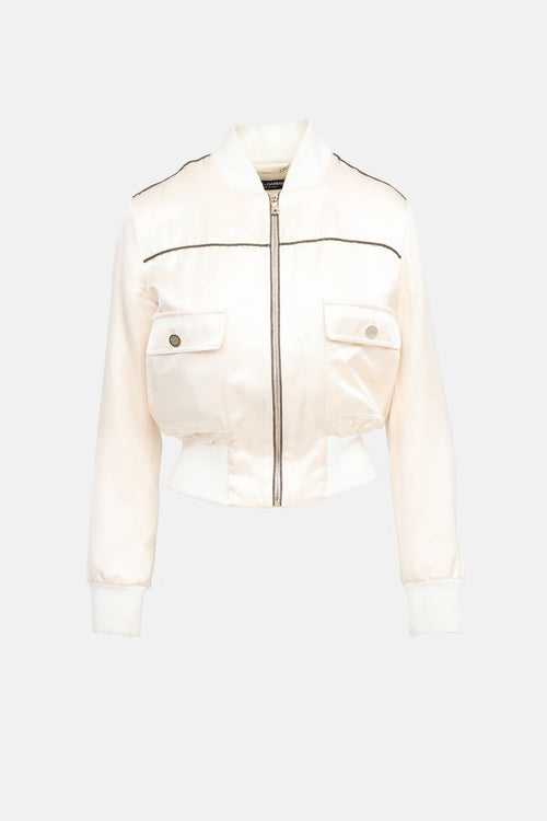 Dolce & Gabbana Silk Bomber Jacket