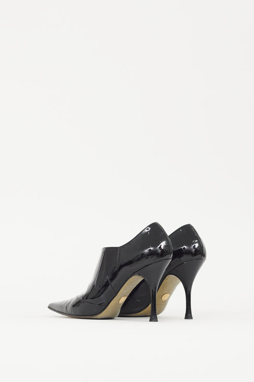 Dolce & Gabbana Black Patent Leather Ankle Boot
