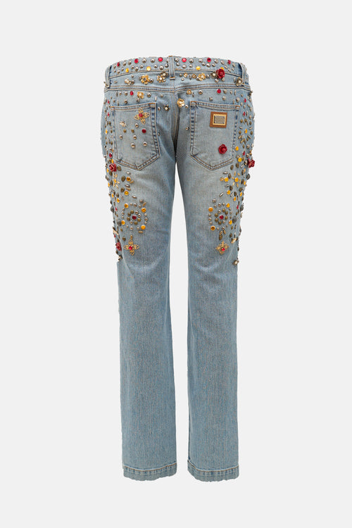 Dolce & Gabbana Spring 2015 Embellished Jeans