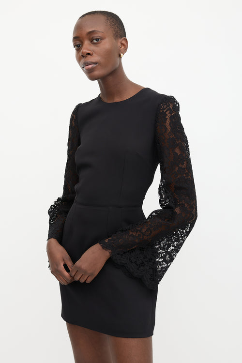 Dolce & Gabbana Guipure Lace Sleeve Dress