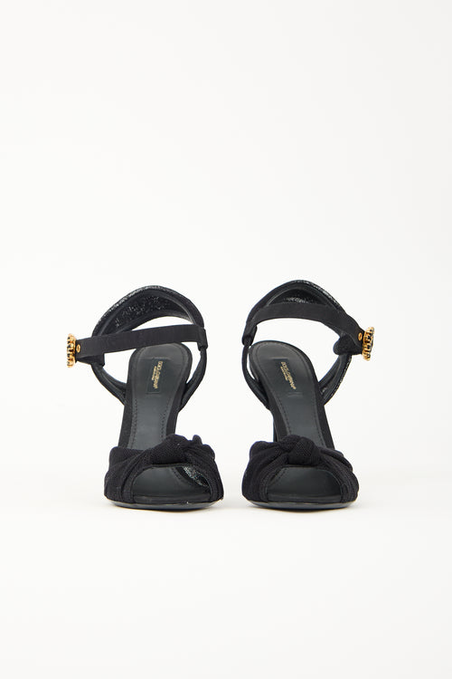 Dolce & Gabbana Knotted Mesh Heel