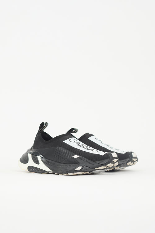 Dolce & Gabbana Knit Sorrento Logo Sneaker
