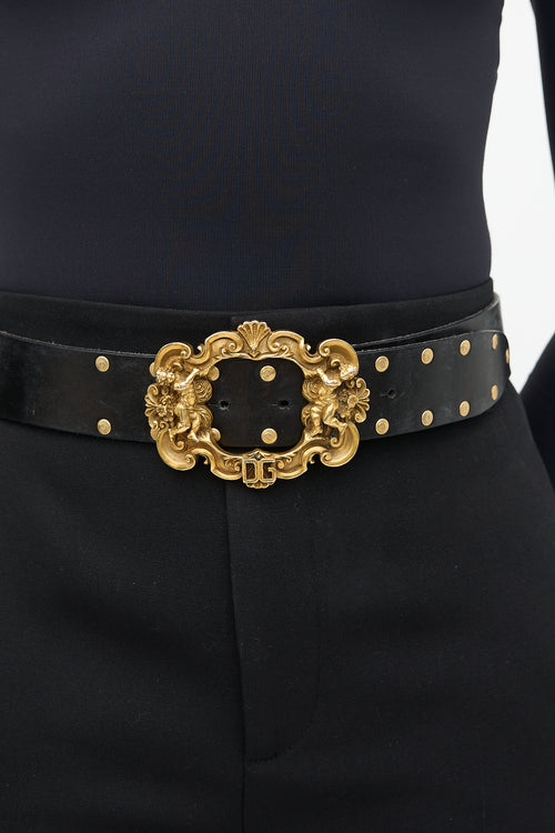 Dolce & Gabbana FW 2006 Leather Baroque Belt