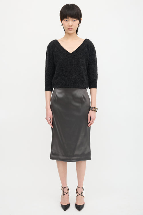 Dolce & Gabbana Mohair V-Neck Sweater