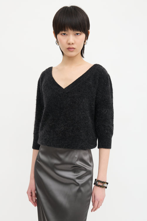 Dolce & Gabbana Mohair V-Neck Sweater