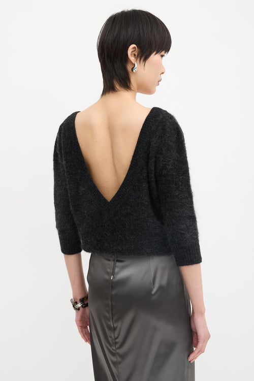 Dolce & Gabbana Mohair V-Neck Sweater