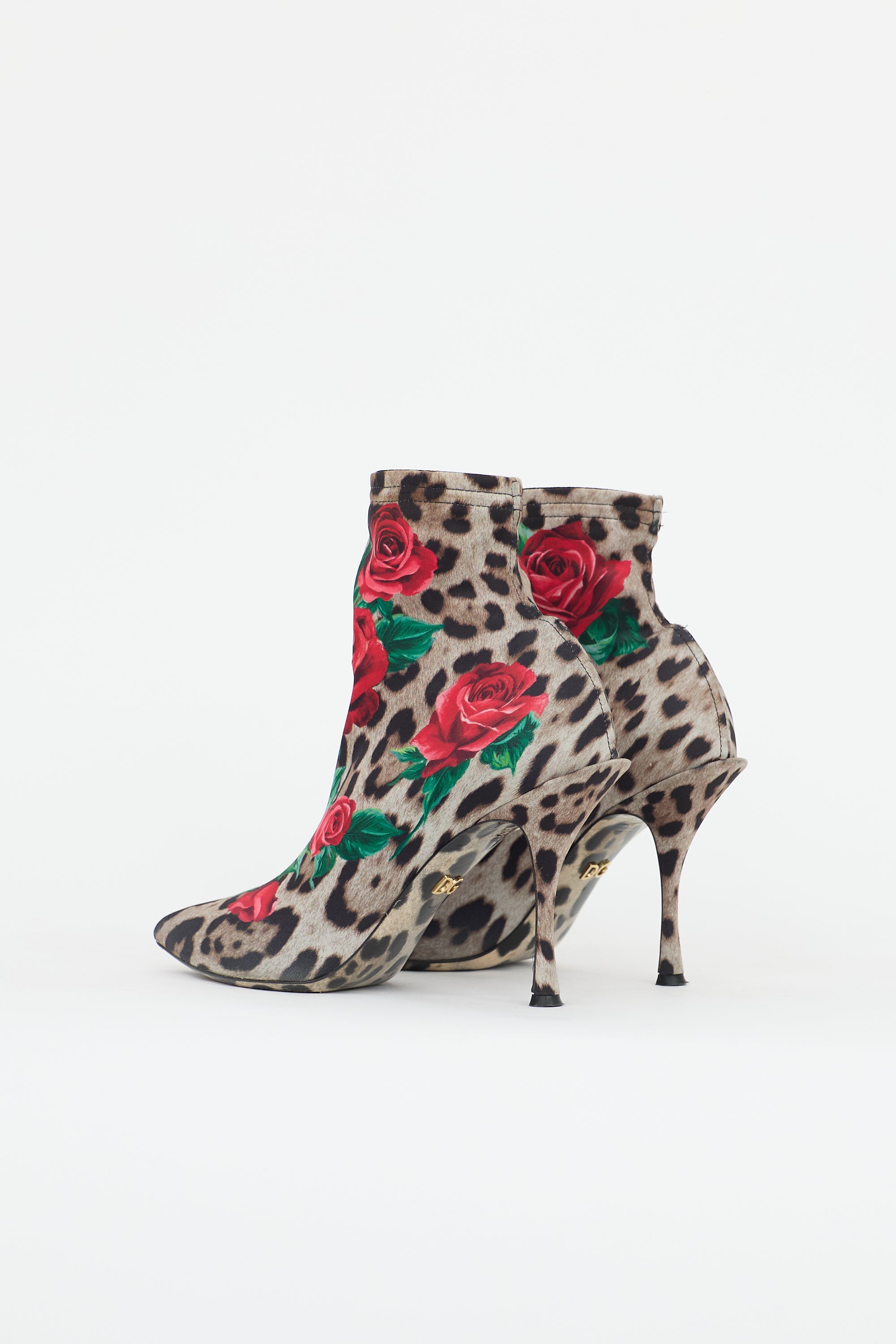 Dolce & Gabbana Printed Stretch Sock Boot