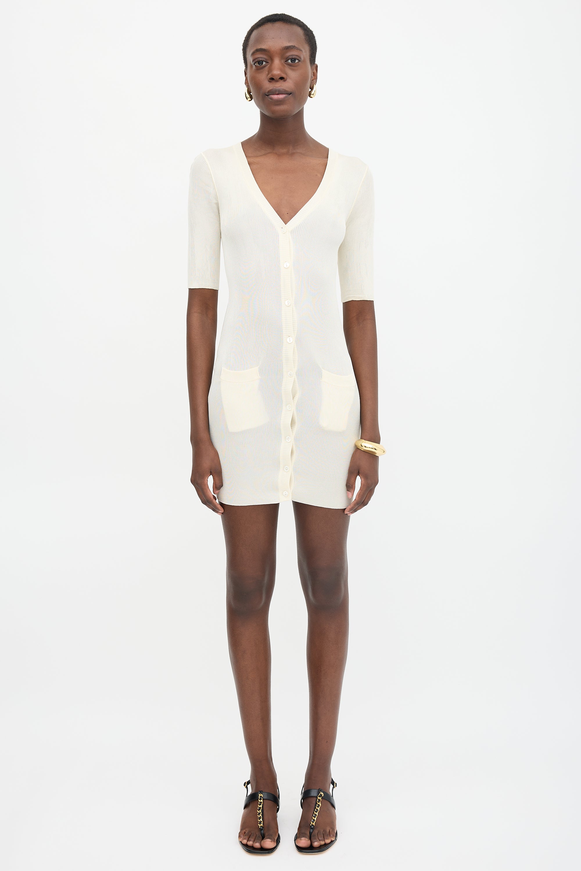Dolce & Gabbana Ribbed Knit Dress