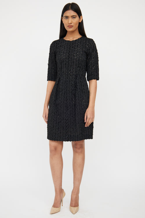 Textured Pleat Dress