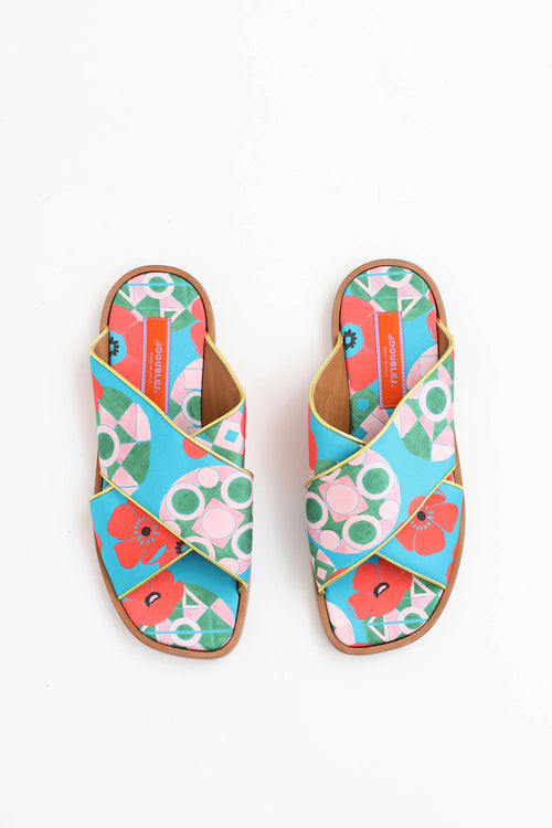 La DoubleJ Satin Crisscross Slide