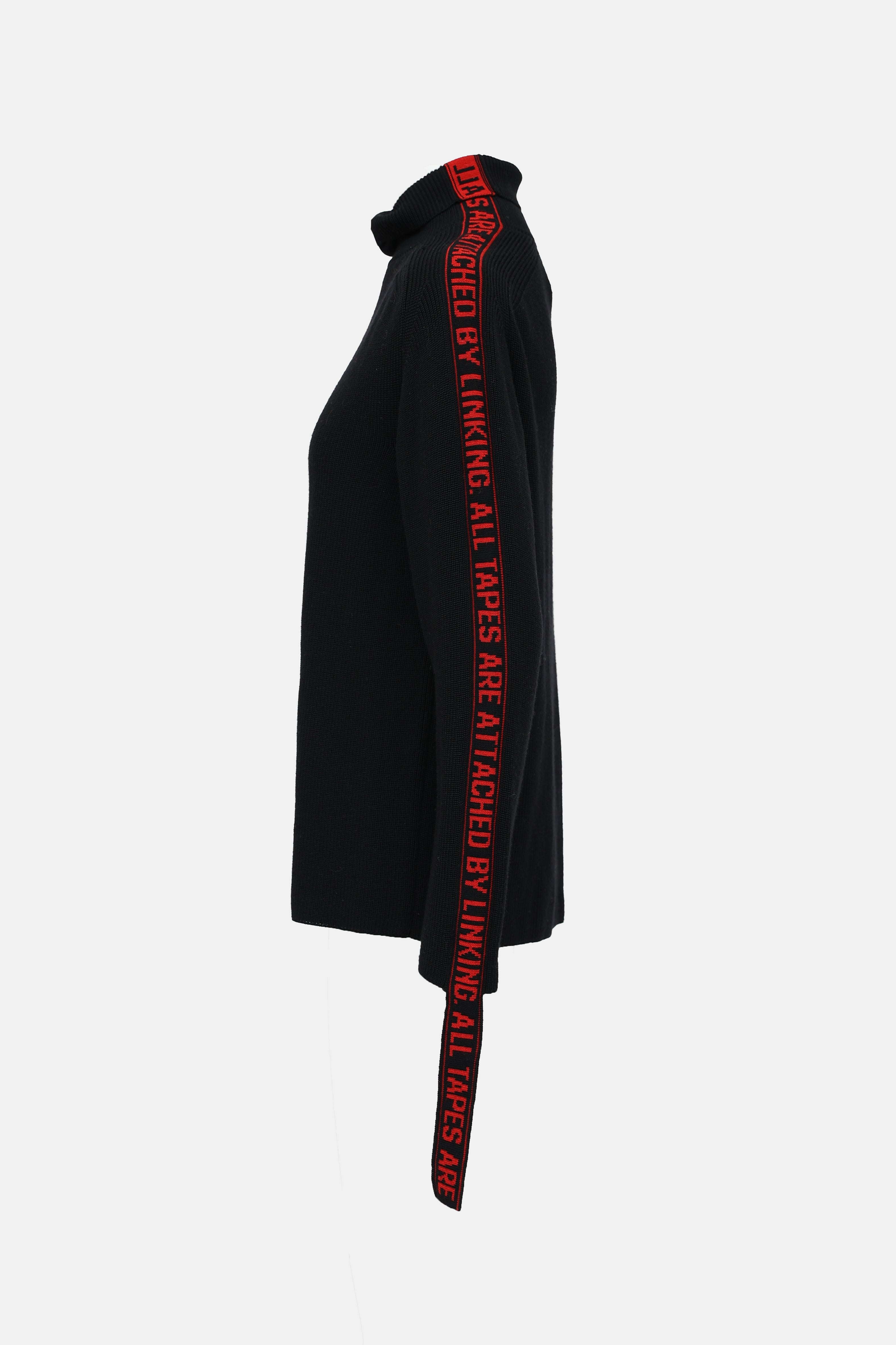 Doublet Wool Tape Knit Sweater