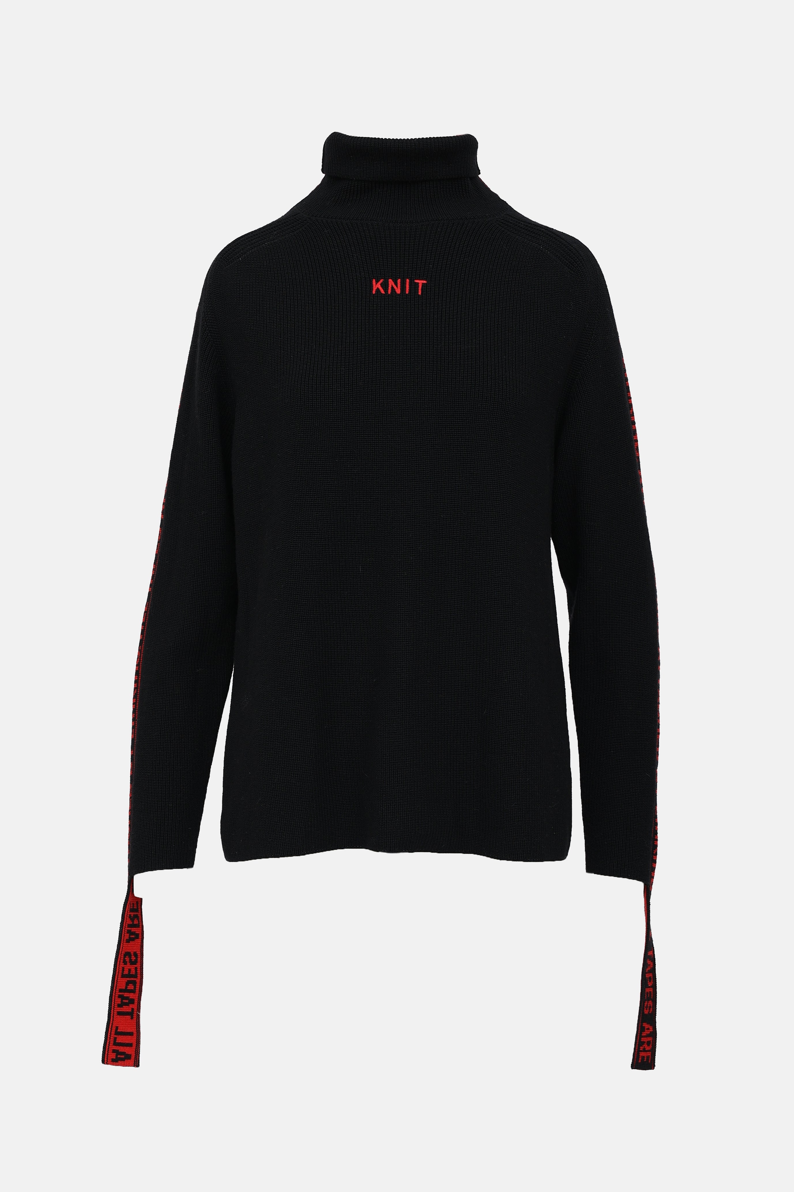 Doublet Wool Tape Knit Sweater