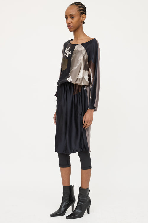 Dries Van Noten Floral Silk Dress
