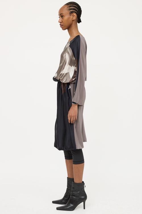 Dries Van Noten Floral Silk Dress
