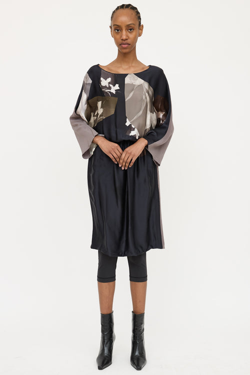 Dries Van Noten Floral Silk Dress