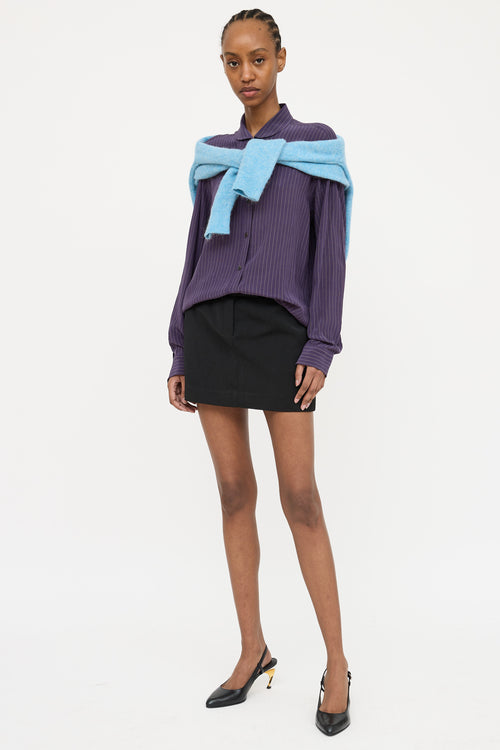 Dries Van Noten Silk Striped Blouse