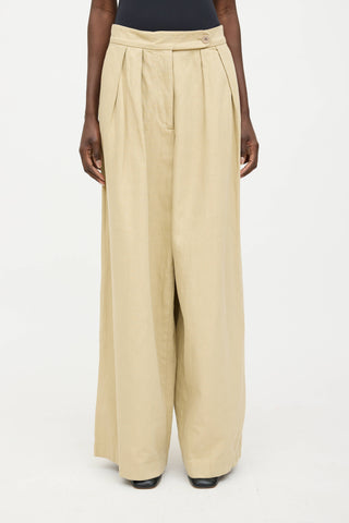 Dries Van Noten Pleated Wide Leg Trouser