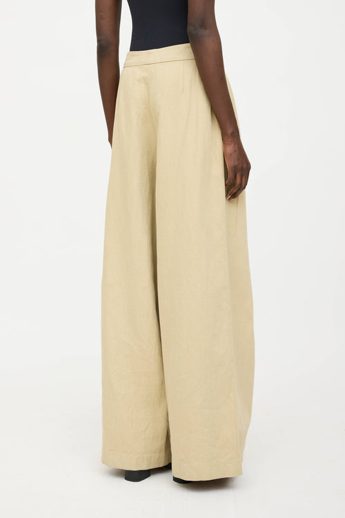 Dries Van Noten Pleated Wide Leg Trouser