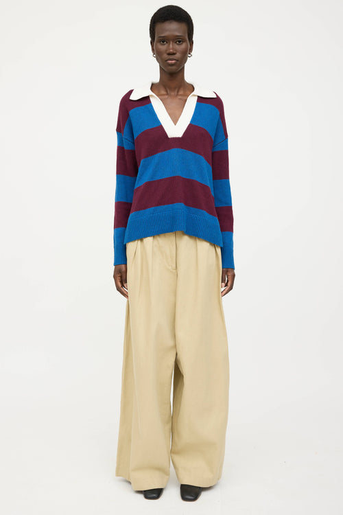 Dries Van Noten Pleated Wide Leg Trouser