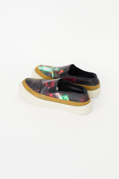 Dries Van Noten Black & Multicolour Leather Sneaker